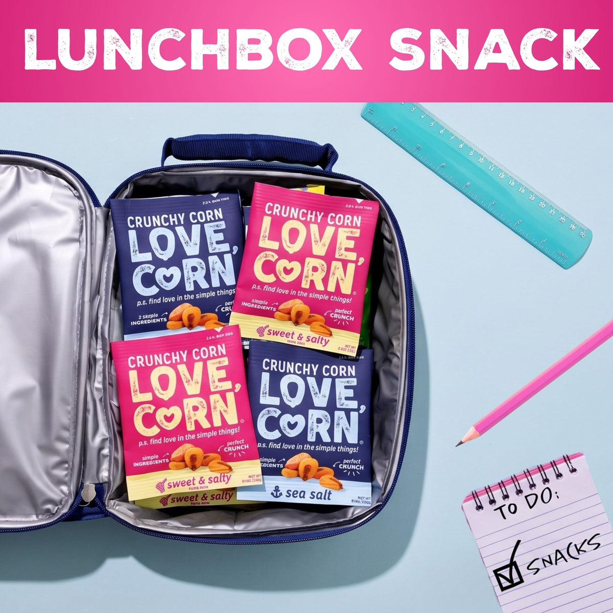 LOVE CORN Sweet & Salty 0.7oz x 20 Bags