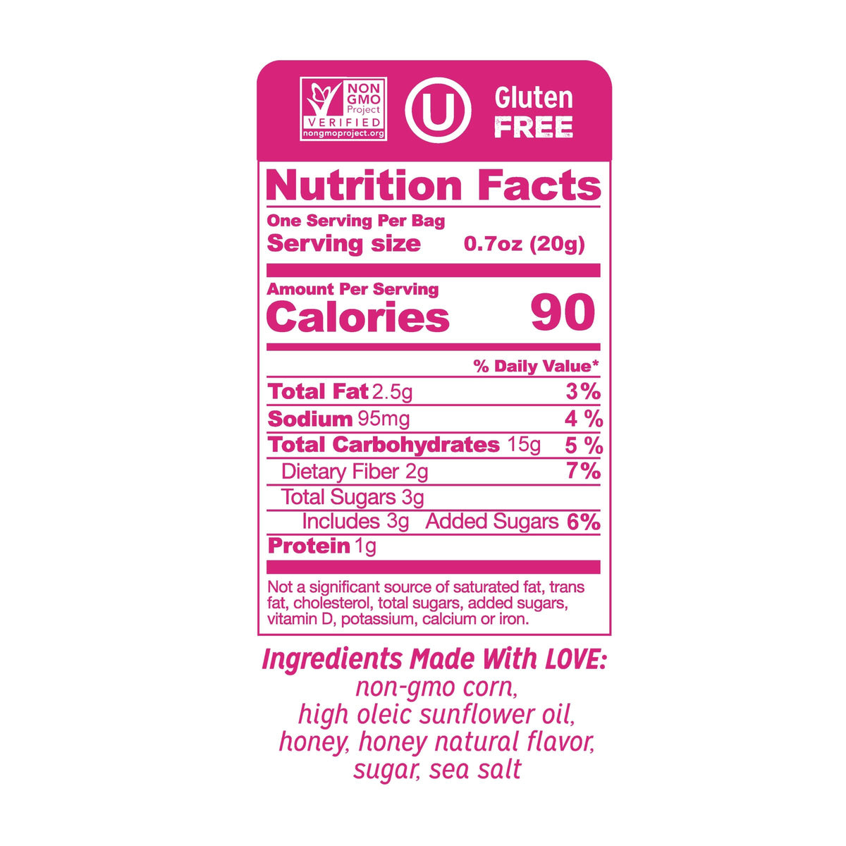 LOVE CORN Sweet & Salty 0.7oz x 20 Bags