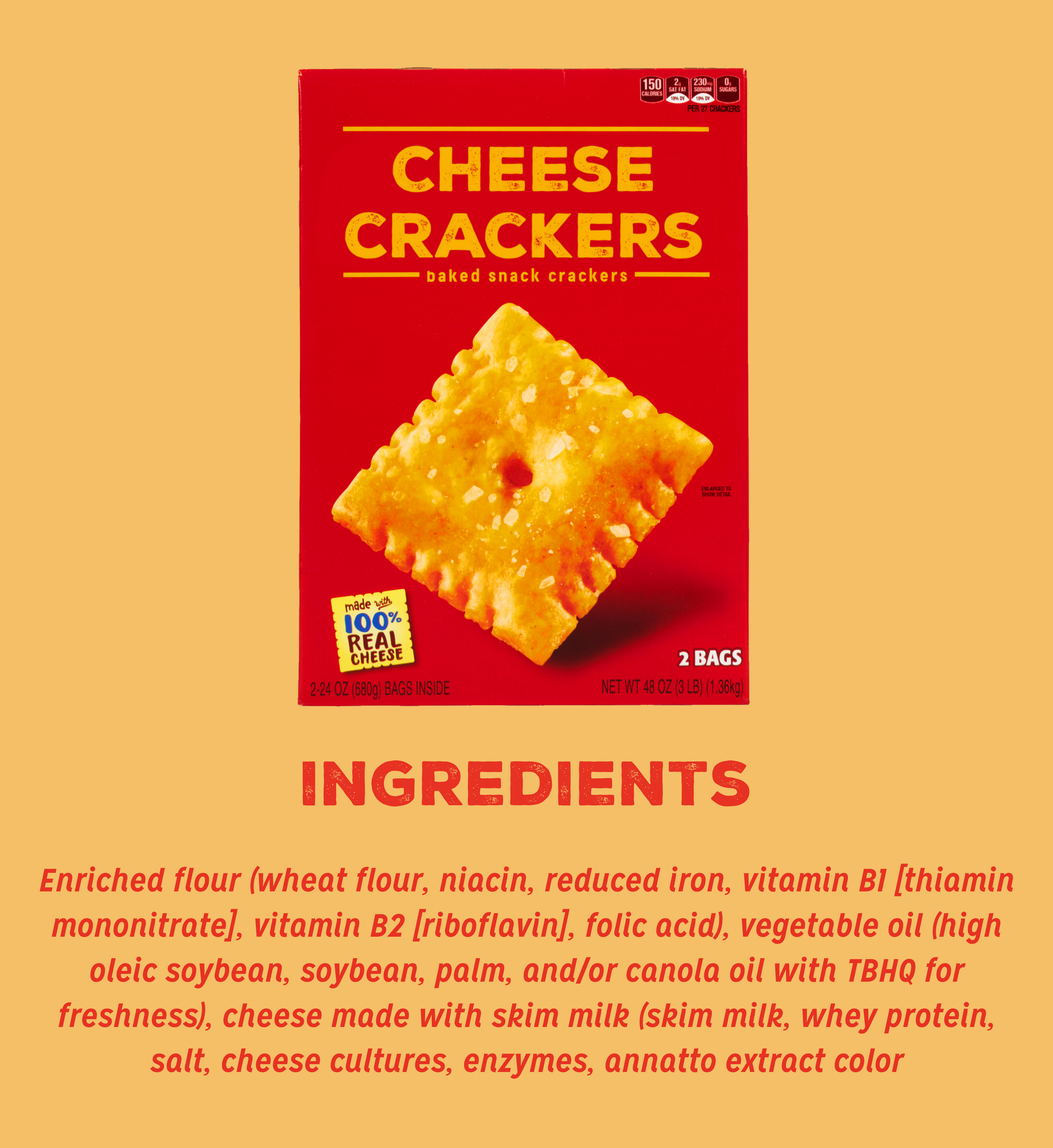 Cheese Crackers Ingredients