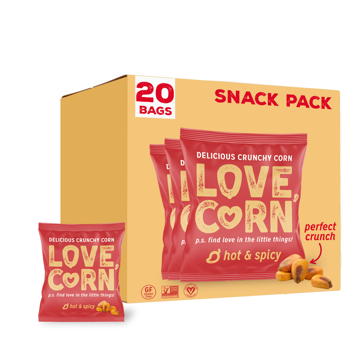 Love Corn Corn, Premium, Habanero Chilli, Crunchy - 4 oz