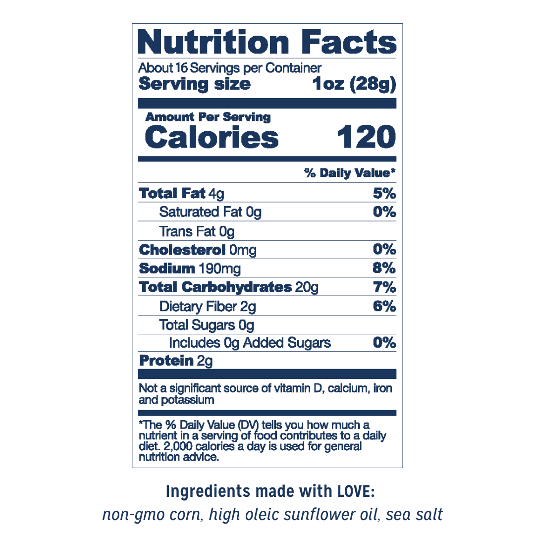 LOVE CORN Sea Salt 16oz Bulk Bag