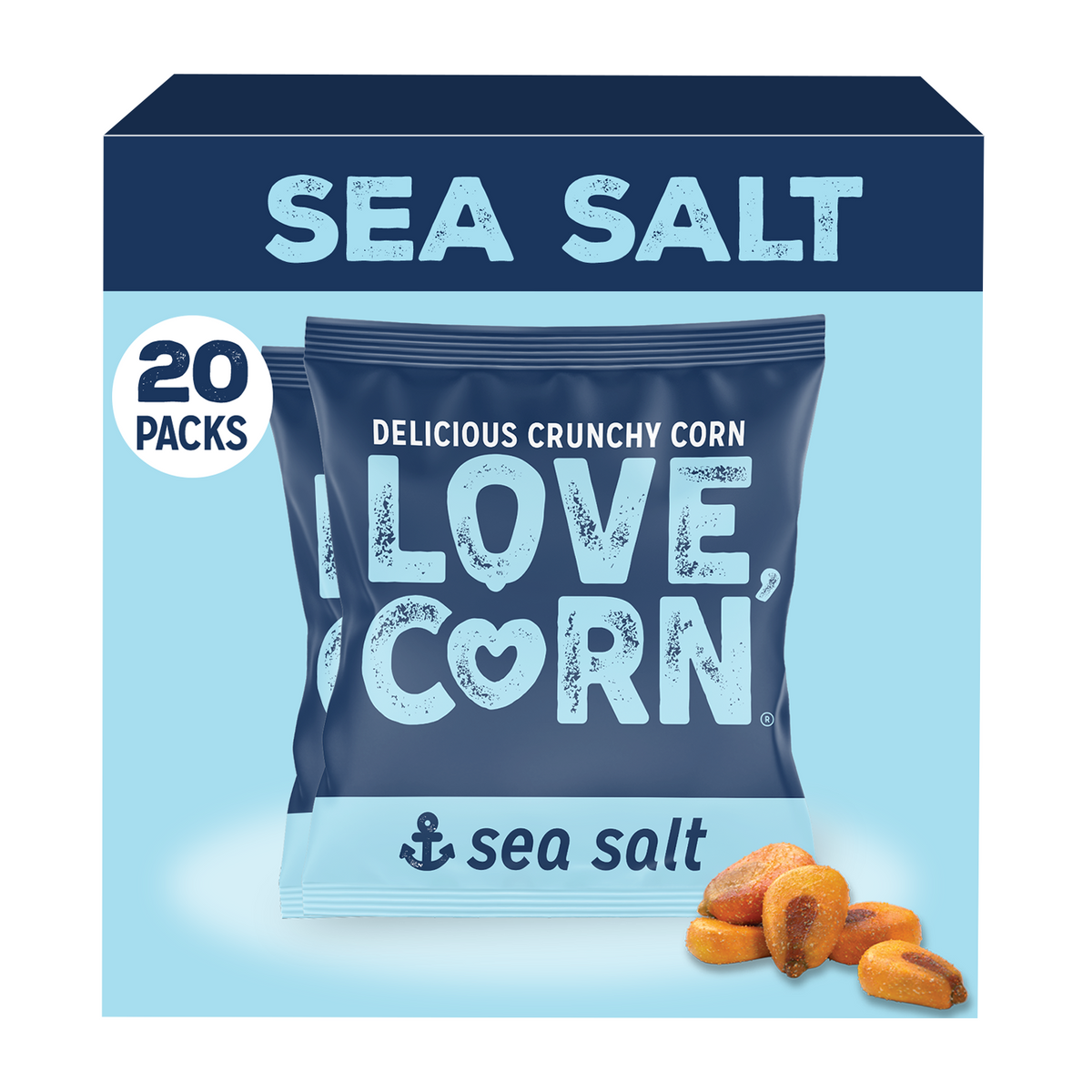 LOVE CORN Sea Salt 0.7oz x 20 Bags