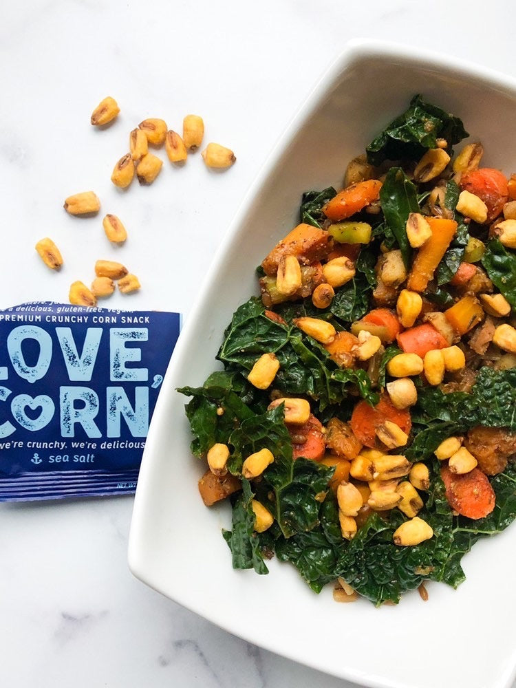 Fall-Inspired Salad With Kale, Carrots & Squash