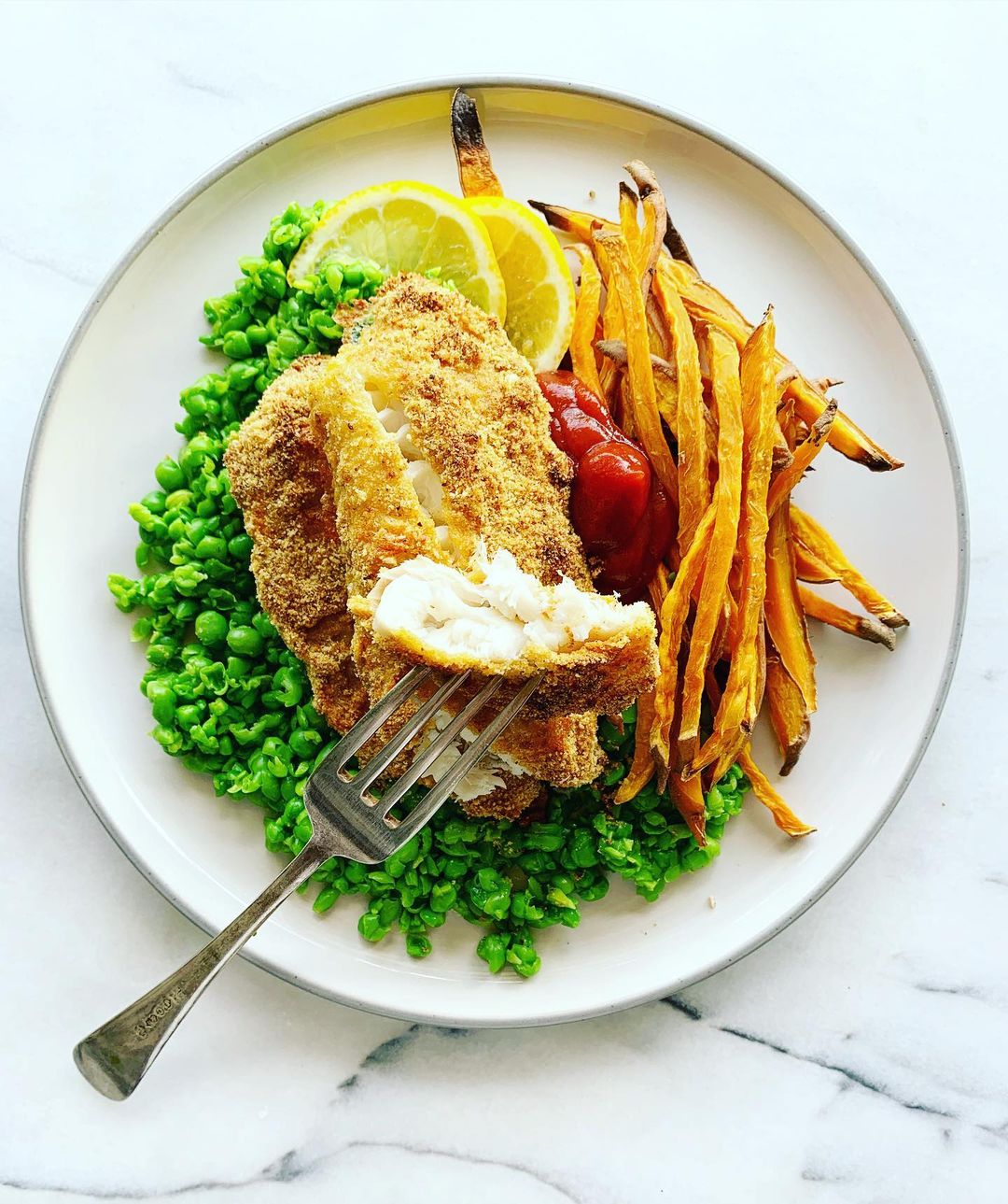 Salt & Vinegar LOVE CORN Crusted Fish & Chips