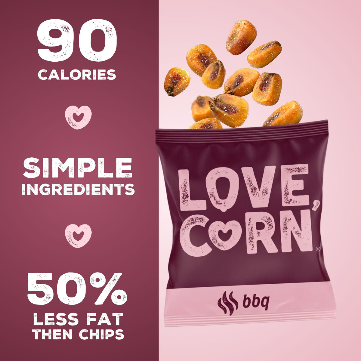 LOVE CORN BBQ 0.7oz x 20 Bags