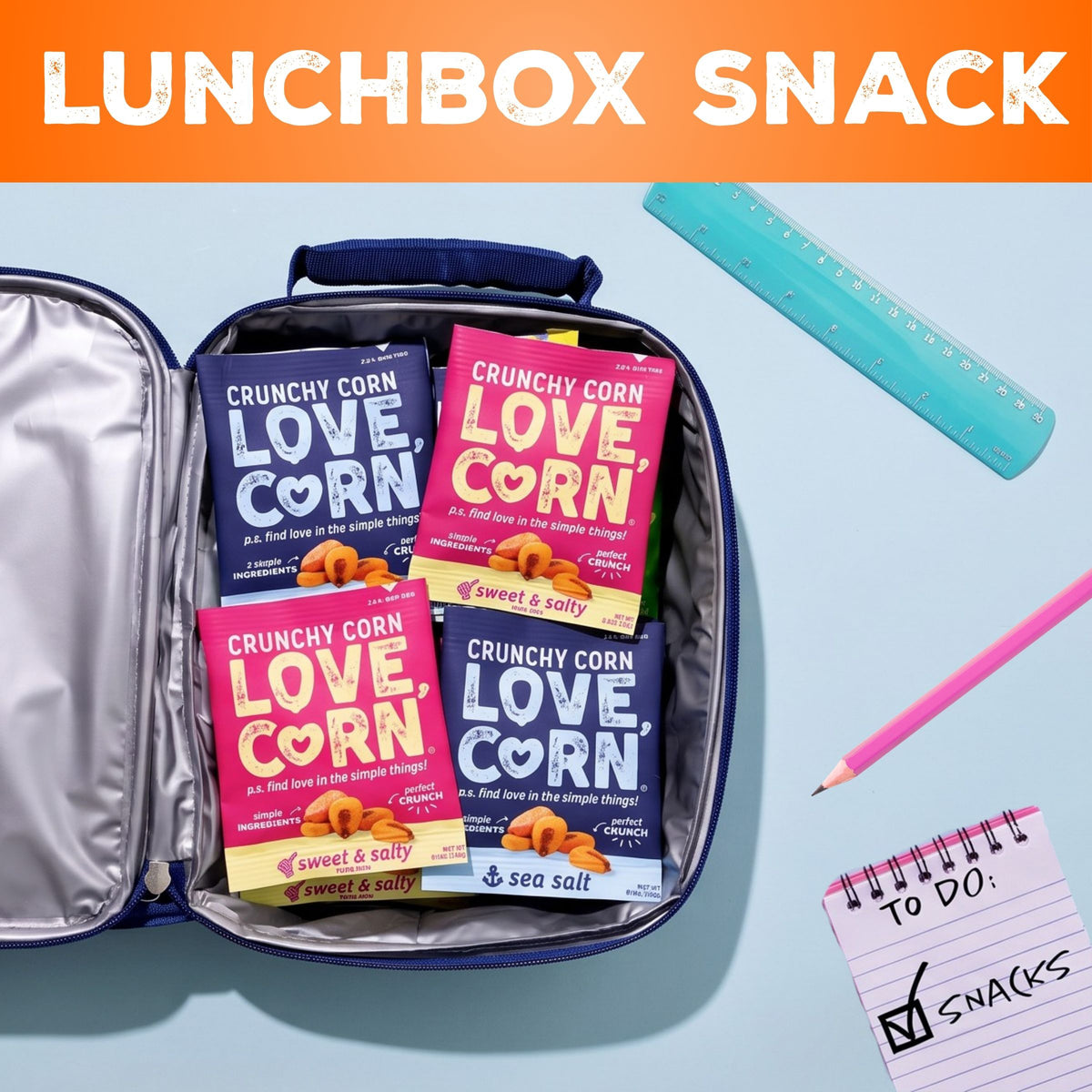LOVE CORN Cheddar 0.7oz x 20 Bags