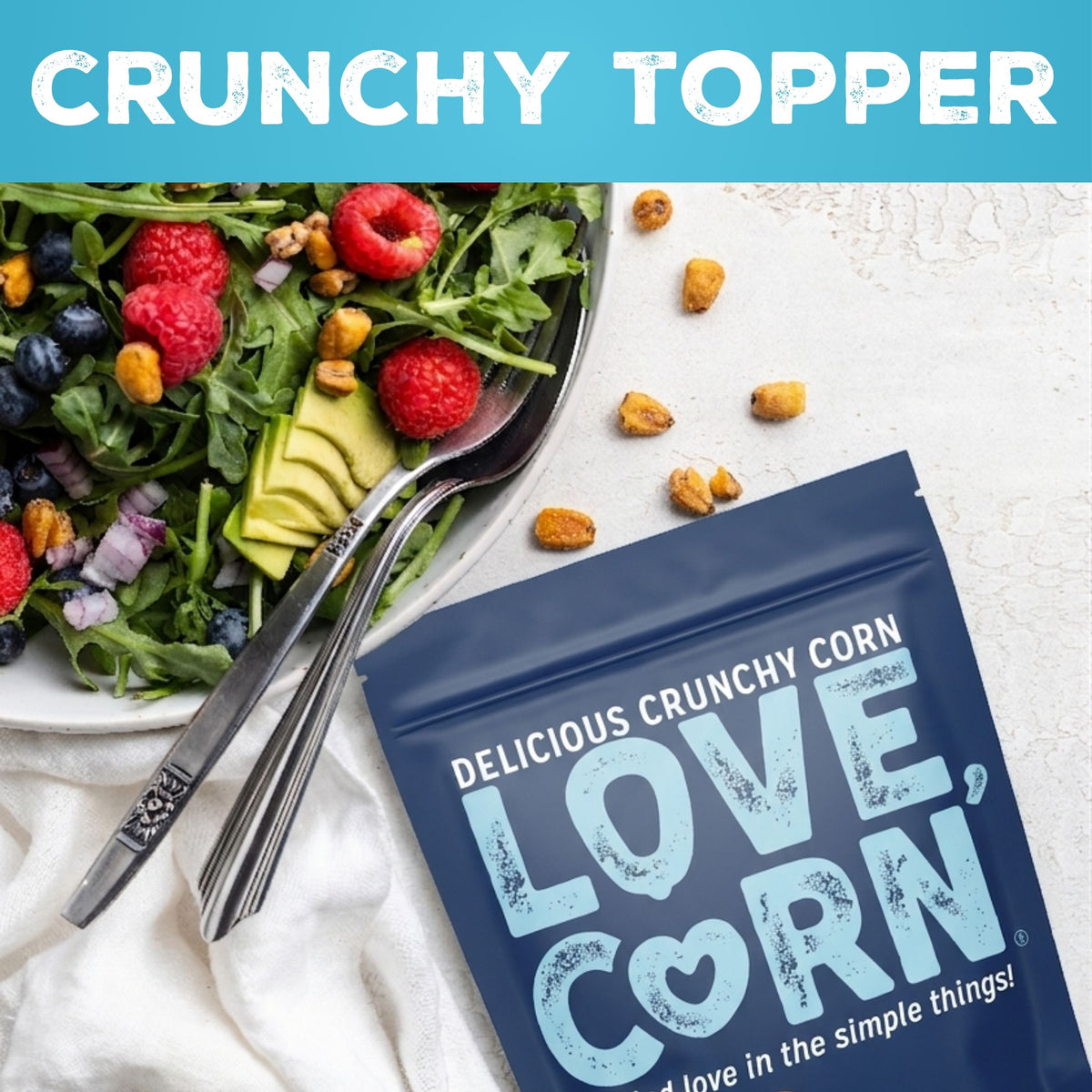 LOVE CORN Salt & Vinegar 0.7oz x 20 Bags