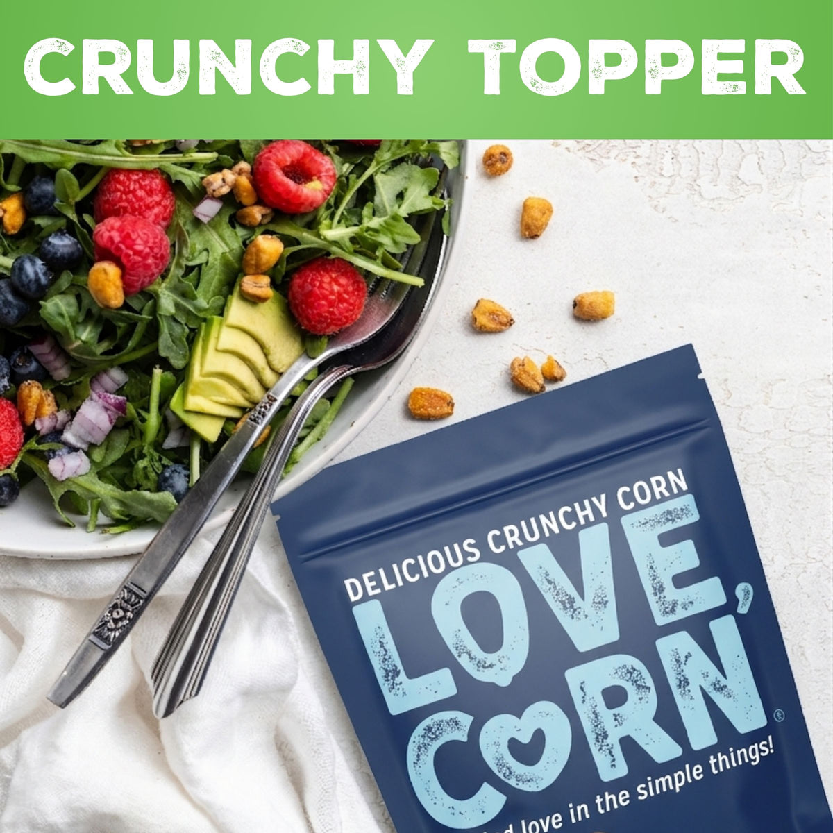 LOVE CORN Sour Cream & Onion 0.7oz x 20 Bags