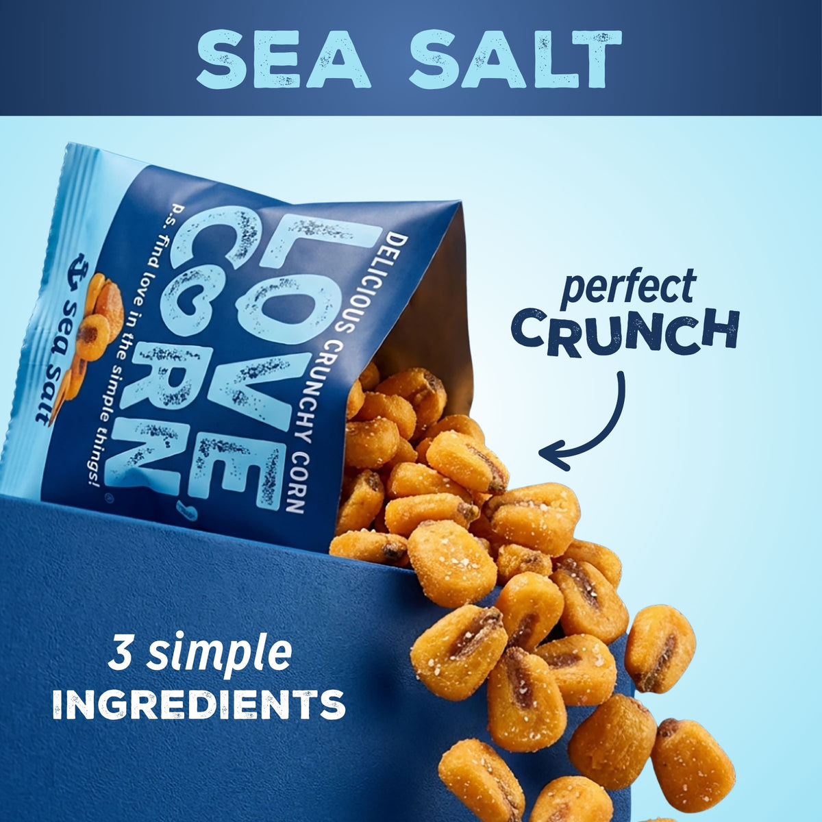LOVE CORN Sea Salt 0.7oz x 20 Bags