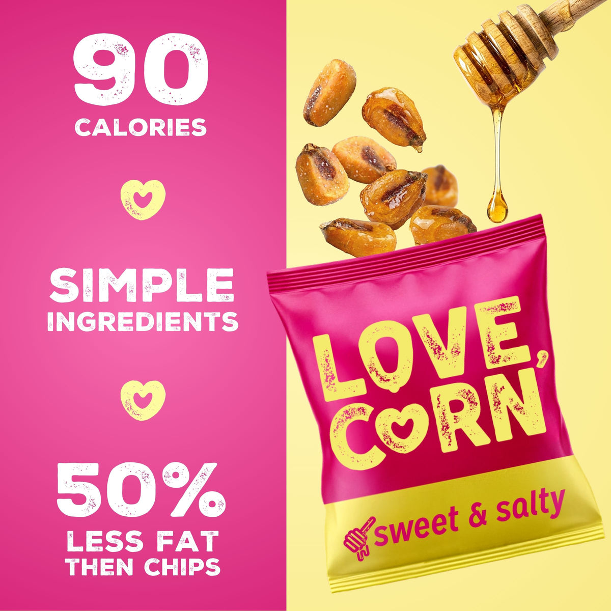 LOVE CORN Sweet & Salty 0.7oz x 20 Bags