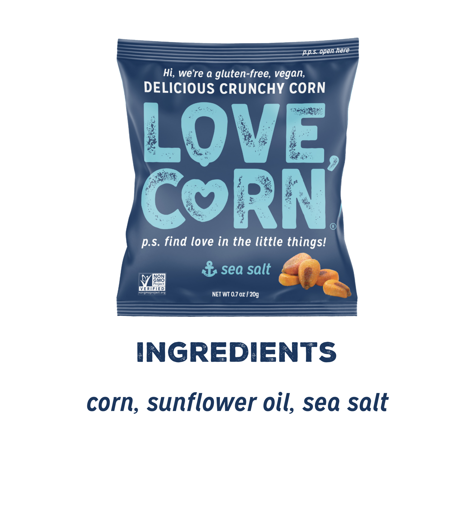 Love Corn Simple ingredients