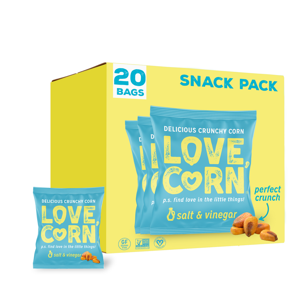 LOVE CORN Cheezy 4oz x 6 bags - Delicious Crunchy Corn - Healthy Family  Snacks - Gluten Free, Kosher, NON-GMO - Alternative for Chips, Nuts,  Crackers